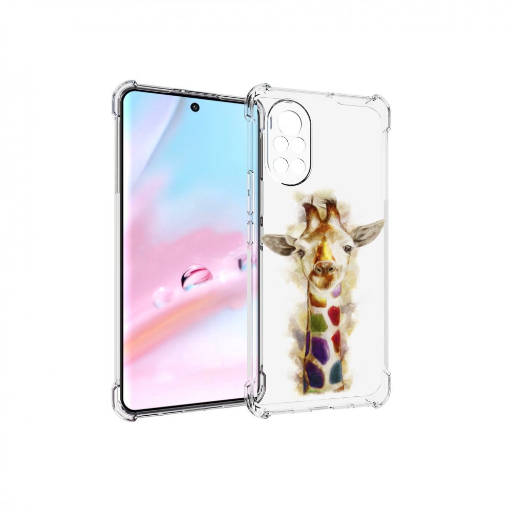 

Чехол MyPads Красочный жираф для Huawei Nova 8 (ANG-LX1), Прозрачный, Tocco