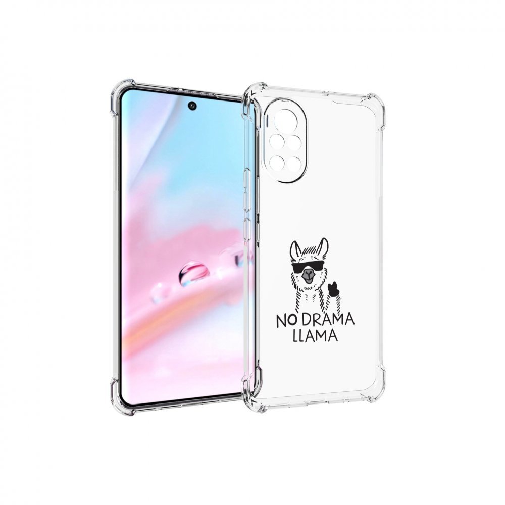 

Чехол MyPads Лама для Huawei Nova 8 (ANG-LX1), Прозрачный, Tocco