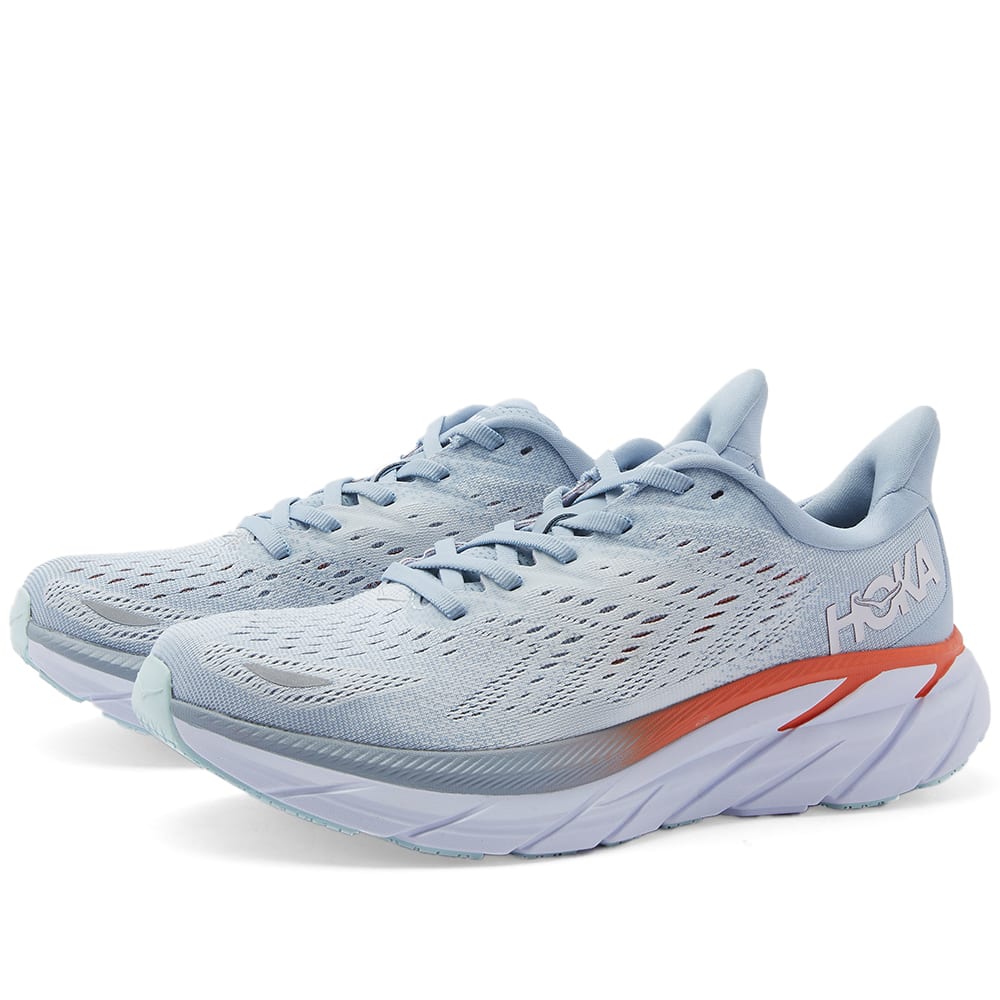 

Спортивные кроссовки женские Hoka CLIFTON 8 голубые 8.5 US, Голубой, Clifton 8