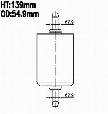 Fs516j_фильтр топливныйopel astra/vectra,citroen xantia,vw polo 1.4-2.0 88>