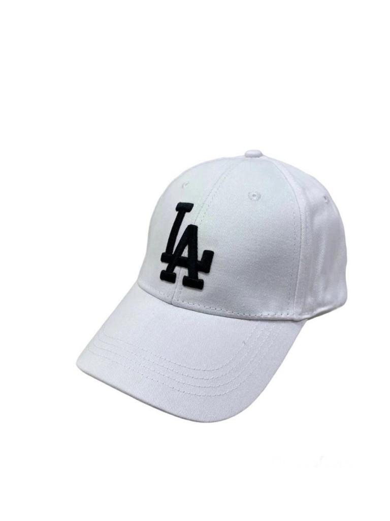 

Бейсболка белая унисекс с вышивкой LA (Los Angeles) (Цвет вышивки: Чёрный ), 00115856