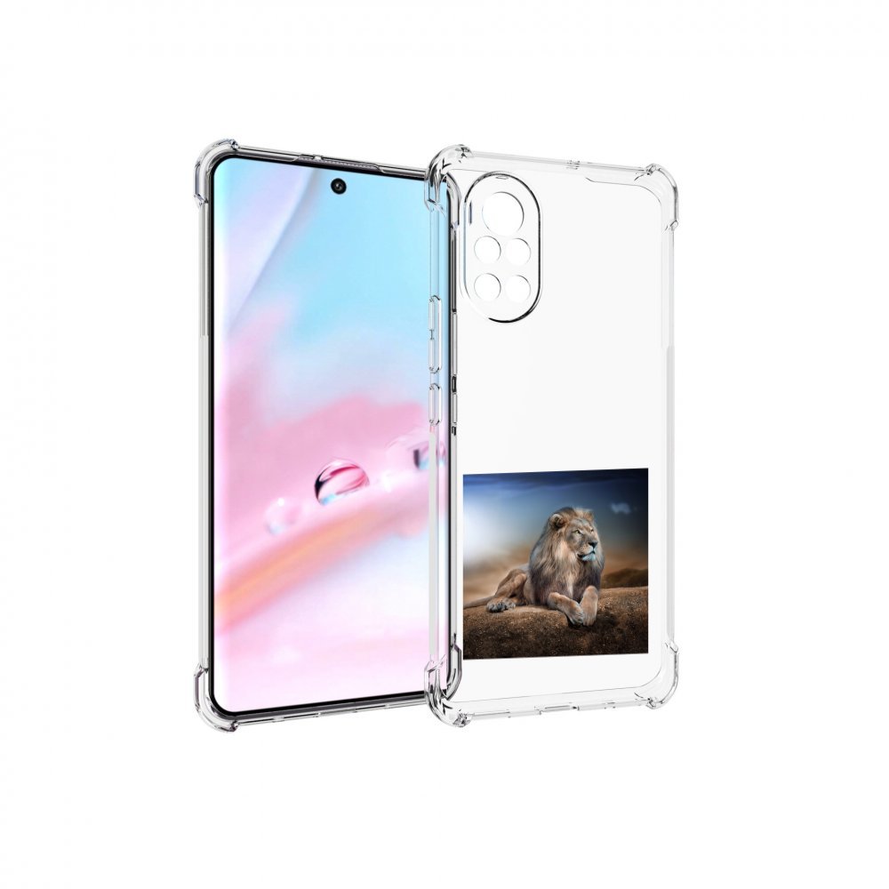 Чехол MyPads Лев-наблюдает для Huawei Nova 8 (ANG-LX1)