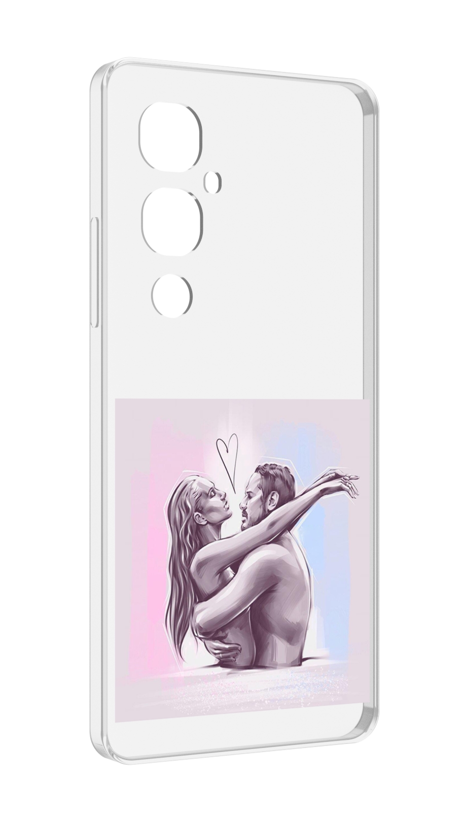 

Чехол MyPads любовные-тела для Tecno Pova 4 Pro, Прозрачный, Tocco