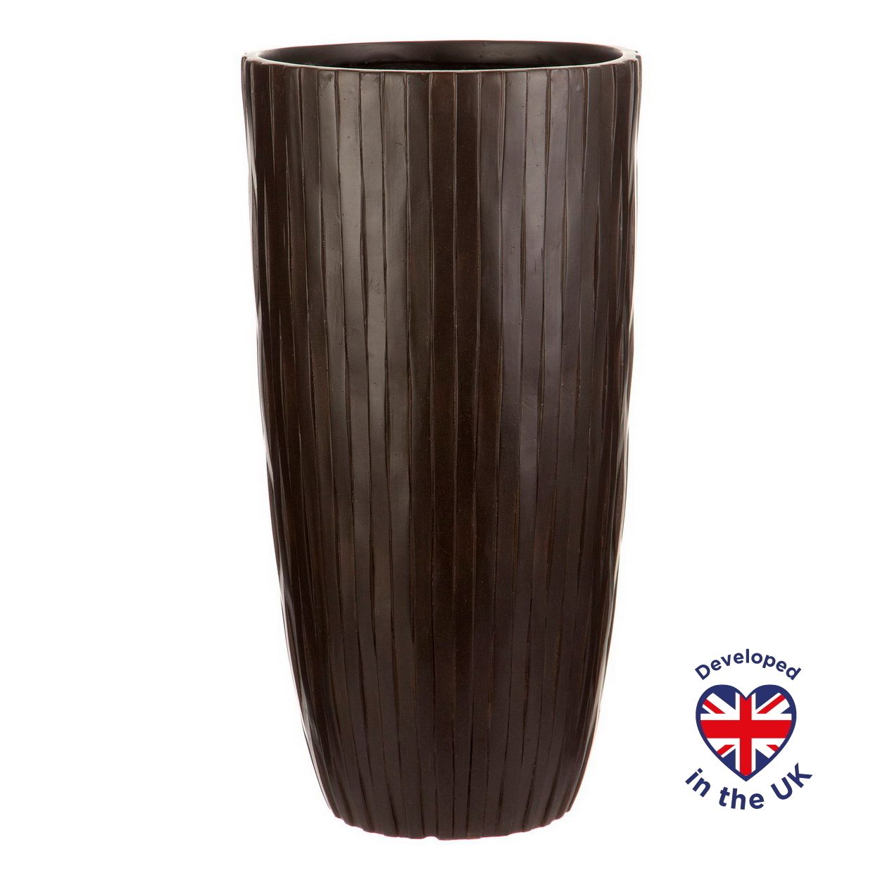 Цветочное кашпо Идеалист Буллет ROWV23-AB 19 л коричневый 1 шт.