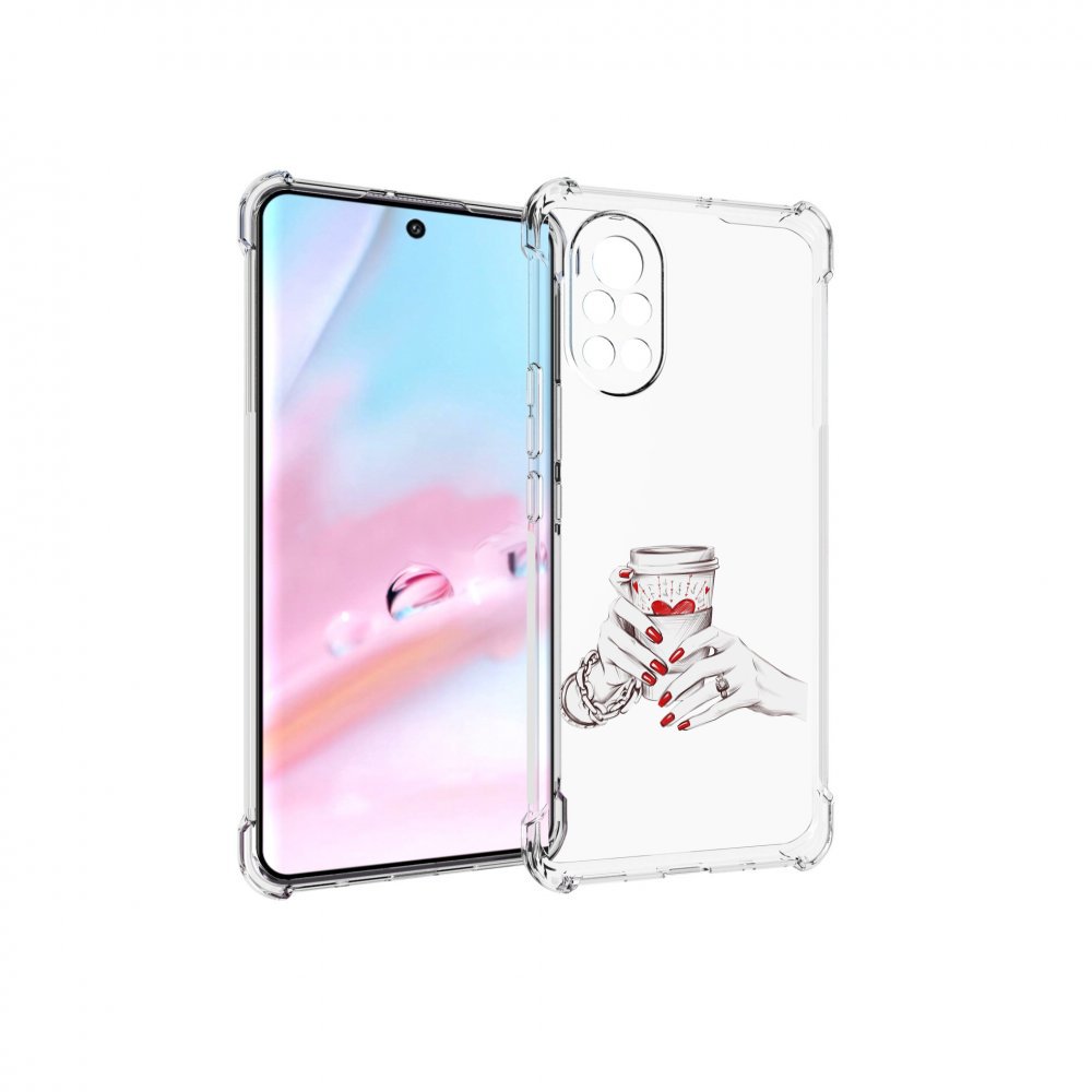 

Чехол MyPads Любовный-стакан для Huawei Nova 8 (ANG-LX1), Прозрачный, Tocco