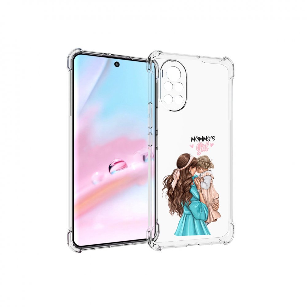 

Чехол MyPads Мама-девочки женский для Huawei Nova 8 (ANG-LX1), Прозрачный, Tocco