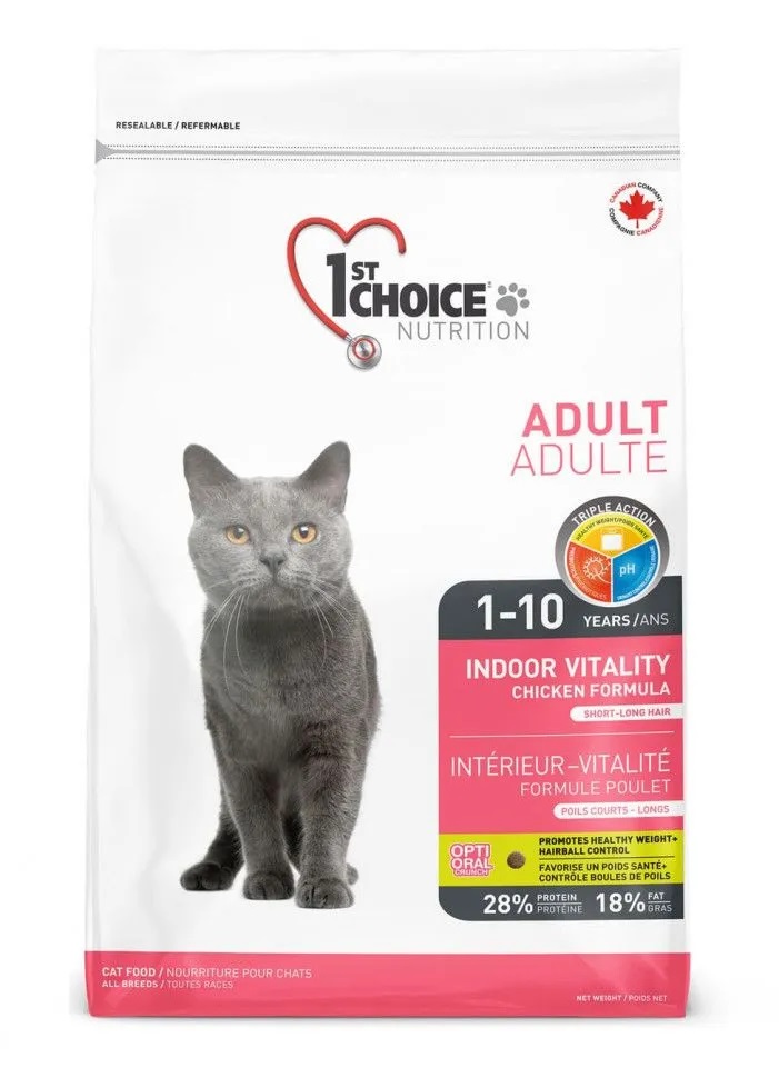 фото 1st choice vitality сухой корм д/домашних кошек с цыпленком