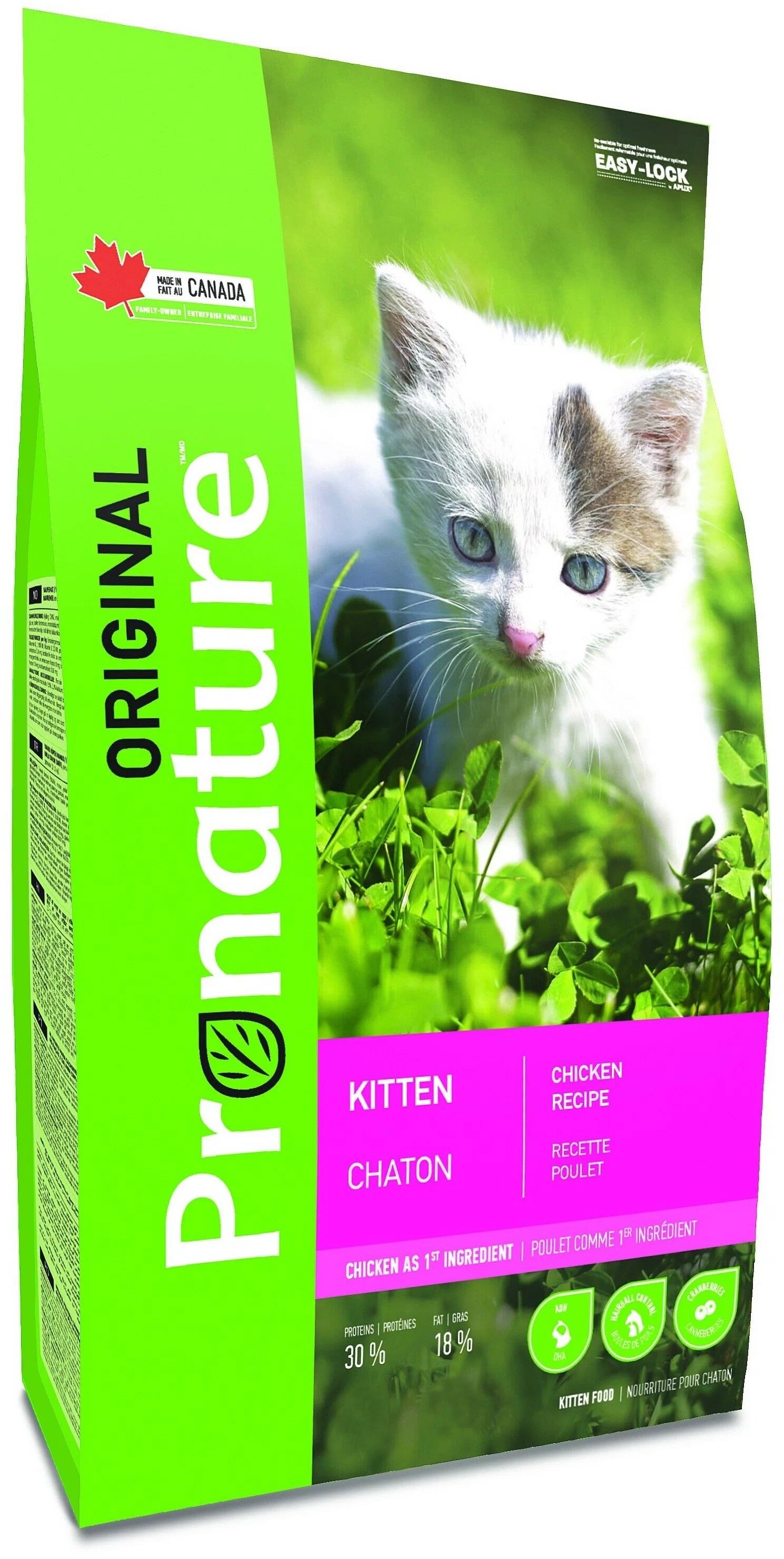 

Сухой корм для котят PRONATURE Original с Курицей 0,34 кг