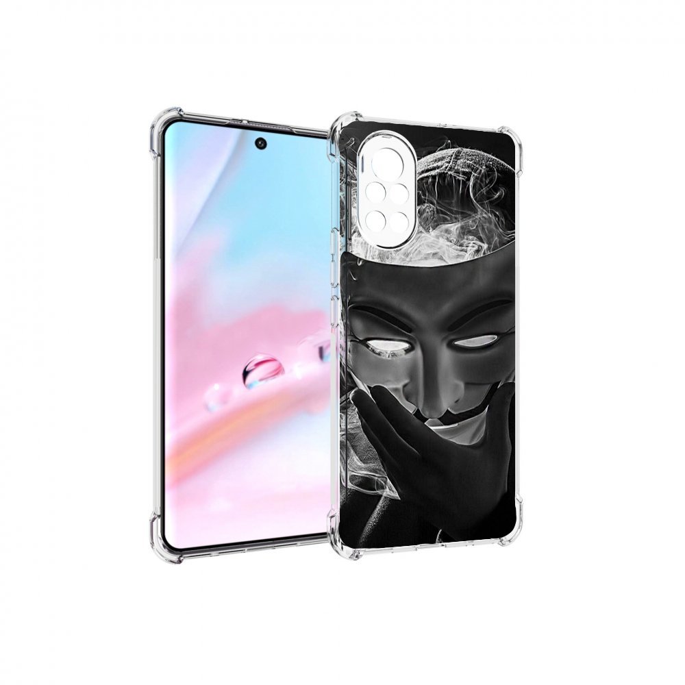 

Чехол MyPads Маска для Huawei Nova 8 (ANG-LX1), Прозрачный, Tocco