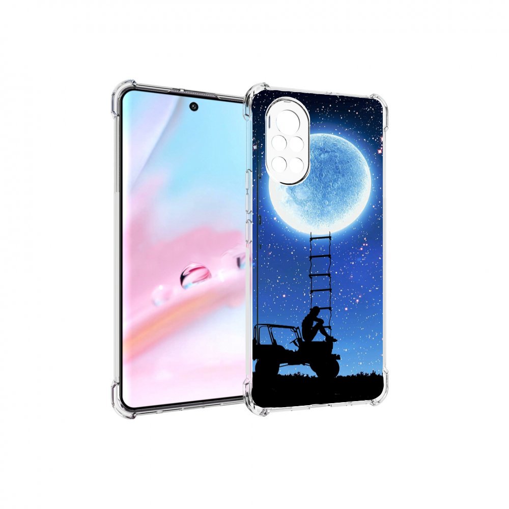 

Чехол MyPads Машина-на-лун для Huawei Nova 8 (ANG-LX1), Прозрачный, Tocco