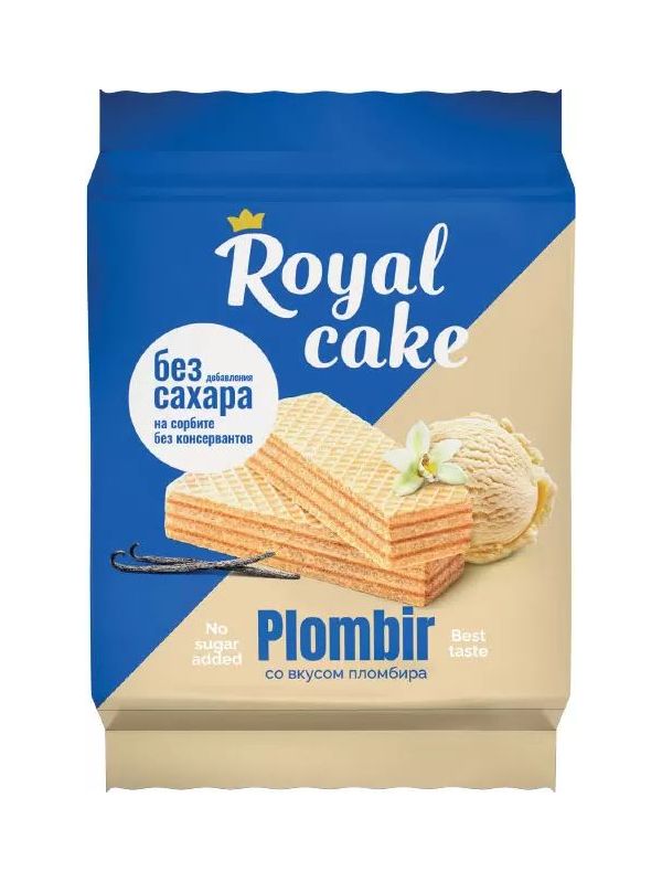 Вафли Royal Cake протеиновые ваниль в глазури 50 г