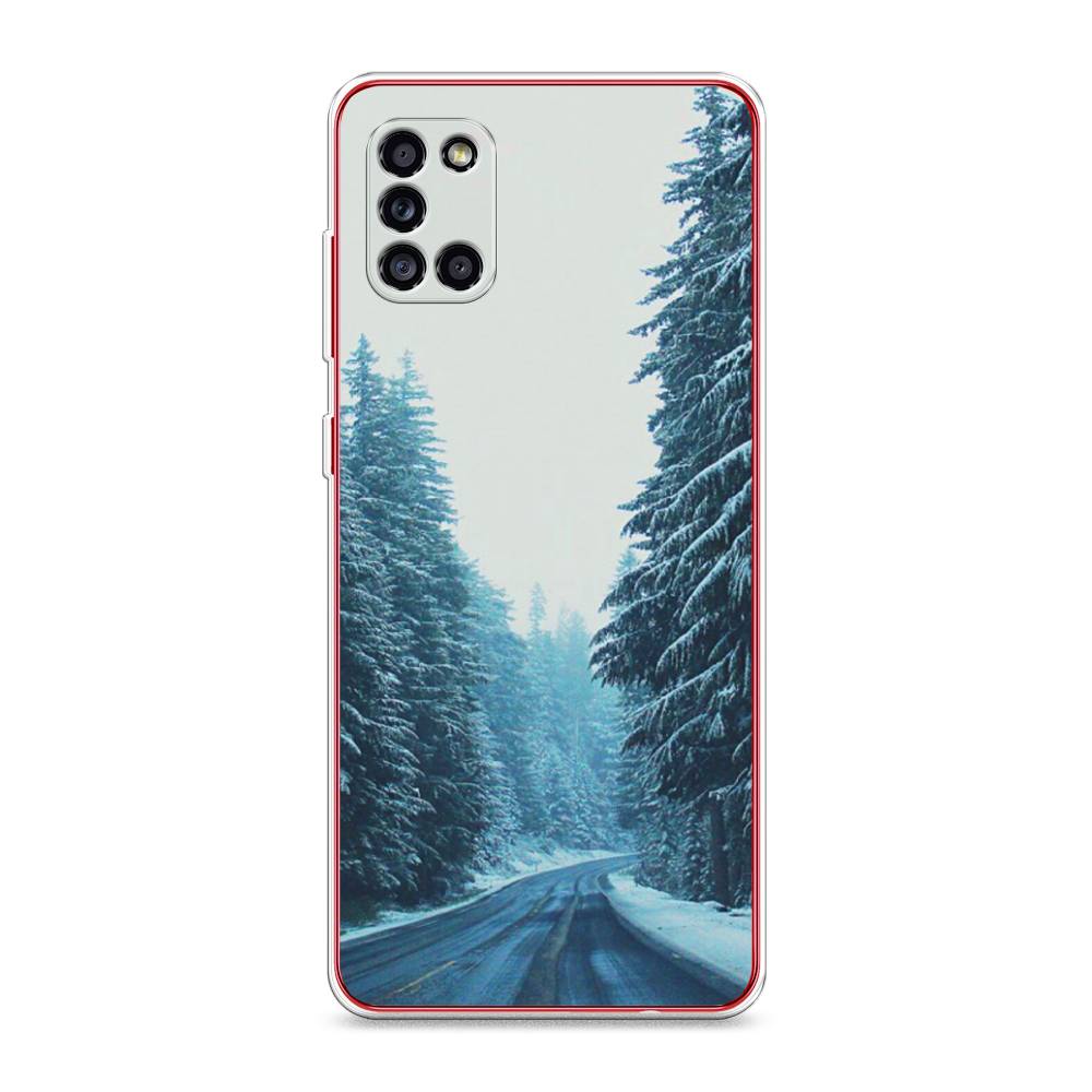 

Чехол на Samsung Galaxy A31 "Зима 9", Бежевый;голубой;черный, 2100350-2
