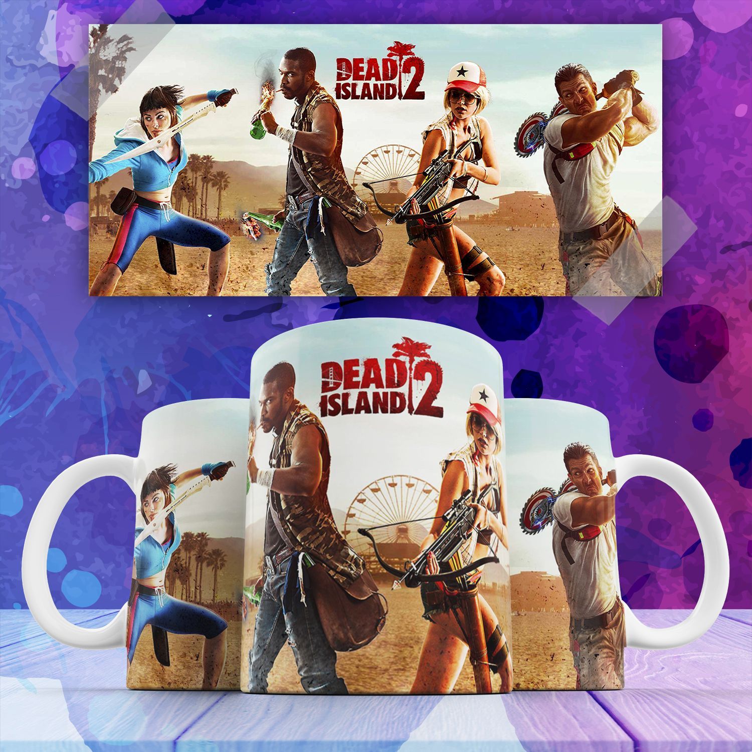 

Кружка компьютерная игра Dead Island Мертвый остров 330 мл