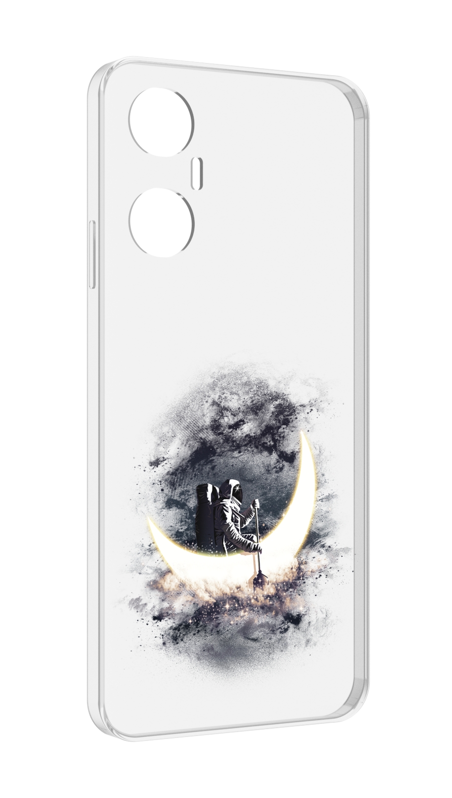 

Чехол MyPads лунный путешественник для Infinix Hot 20 5G, Прозрачный, Tocco