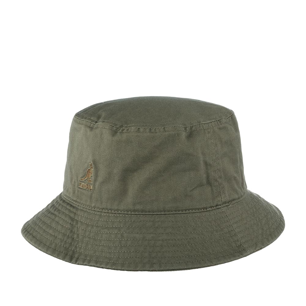 Панама унисекс Kangol K4224HT Washed Bucket оливковая, р.59