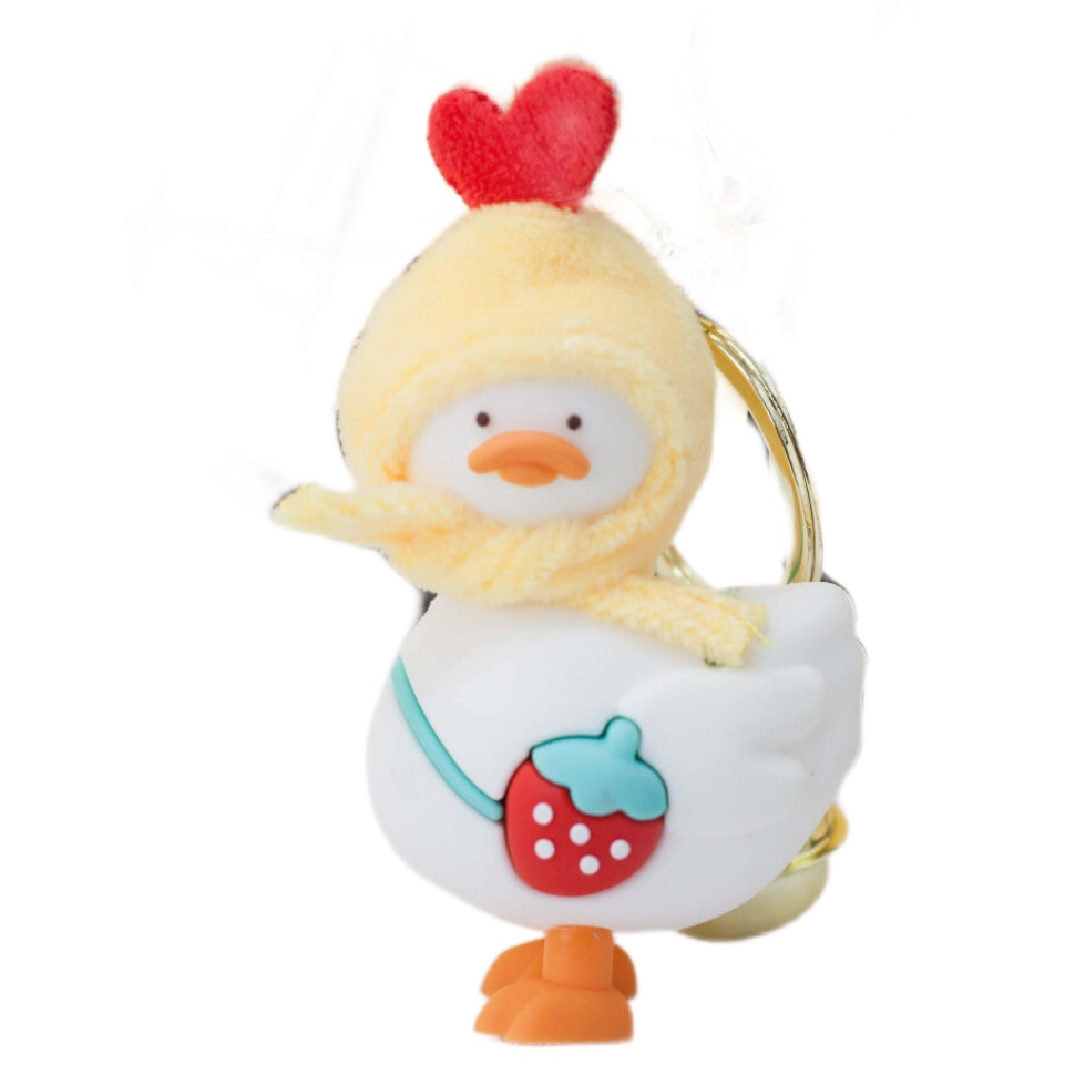 

Брелок с колокольчиком "Duck strawberry", желтый, Duck strawberry