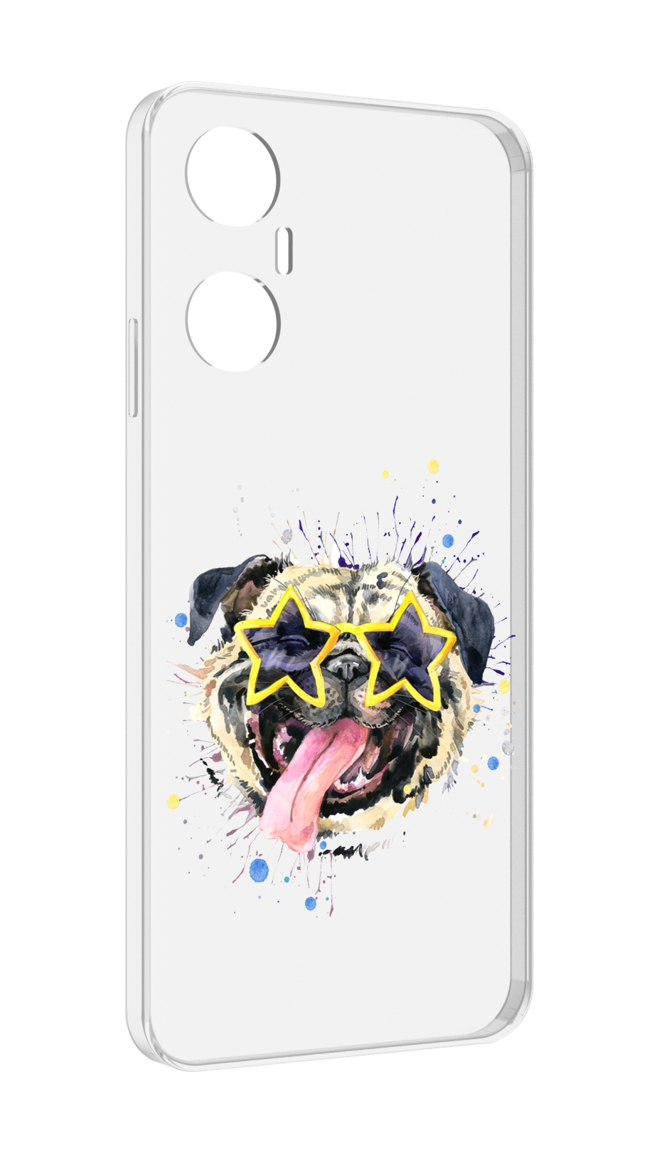 

Чехол MyPads мопс боксер для Infinix Hot 20 5G, Прозрачный, Tocco