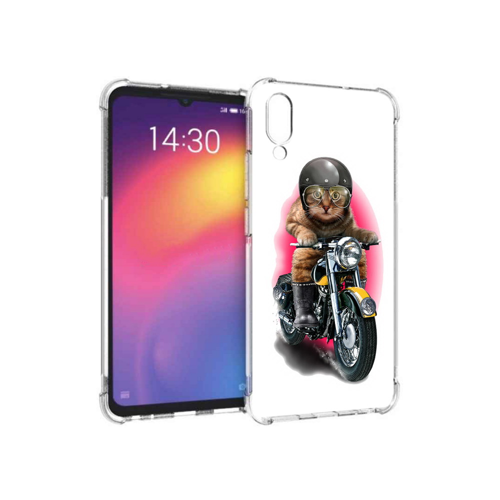 

Чехол MyPads Tocco для Meizu Note 9 мото-кот (PT134513.88.485), Прозрачный, Tocco