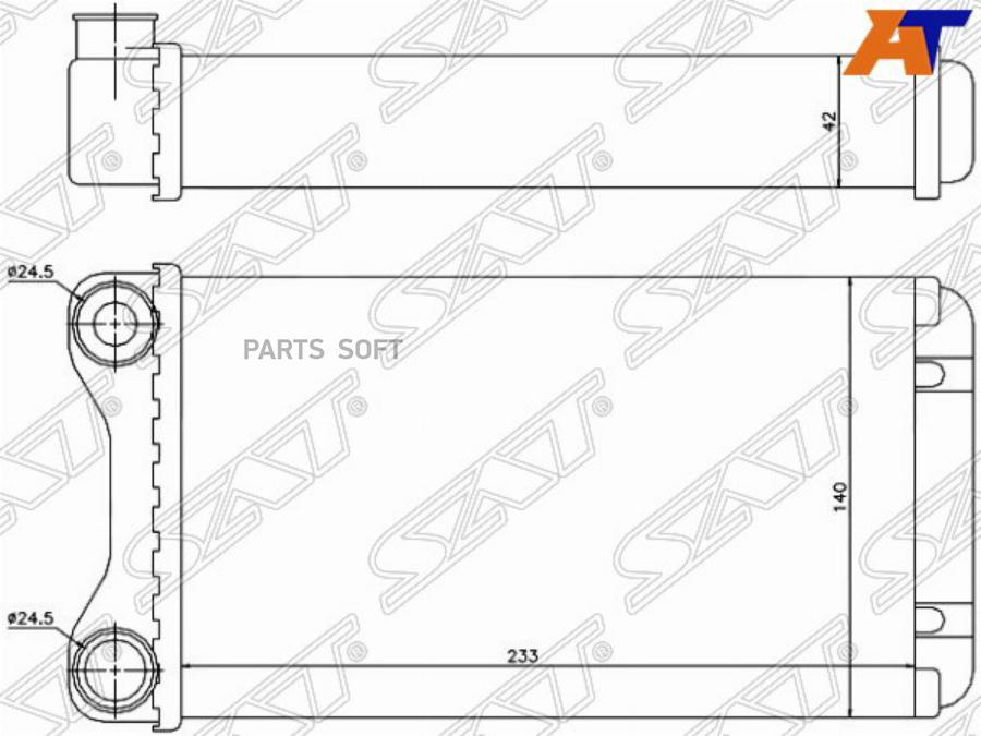 

SAT Радиатор отопителя салона AUDI A4/S4 00-09/SEAT EXEO 09-