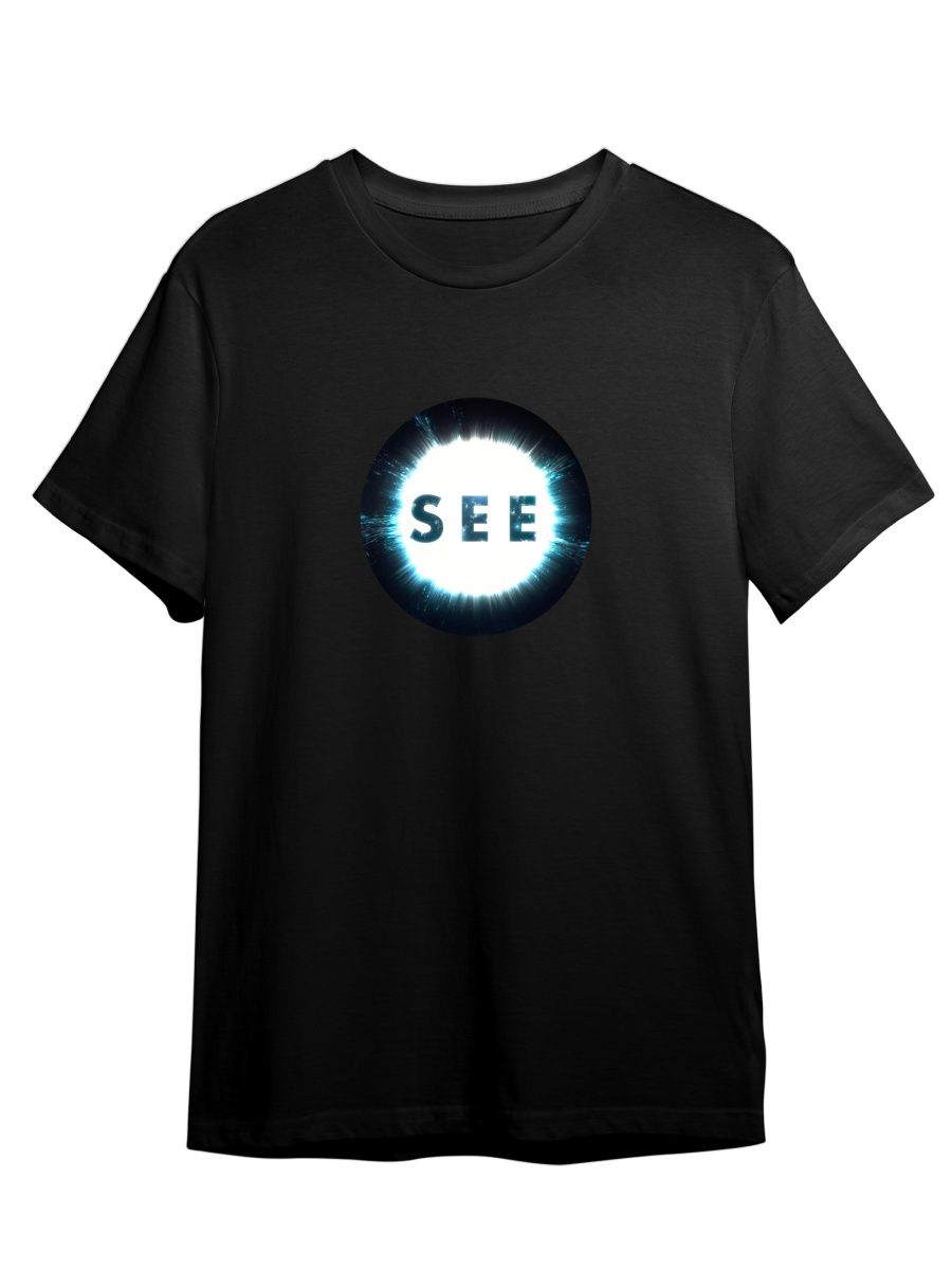 

Футболка унисекс Каждому Своё See/Видеть/Сериал SRSE5 черная 3XL, Черный, "See/Видеть/Сериал" SRSE5