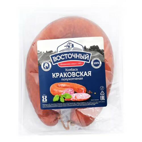 

Колбаса полукопченая Восточный Краковская 400 г