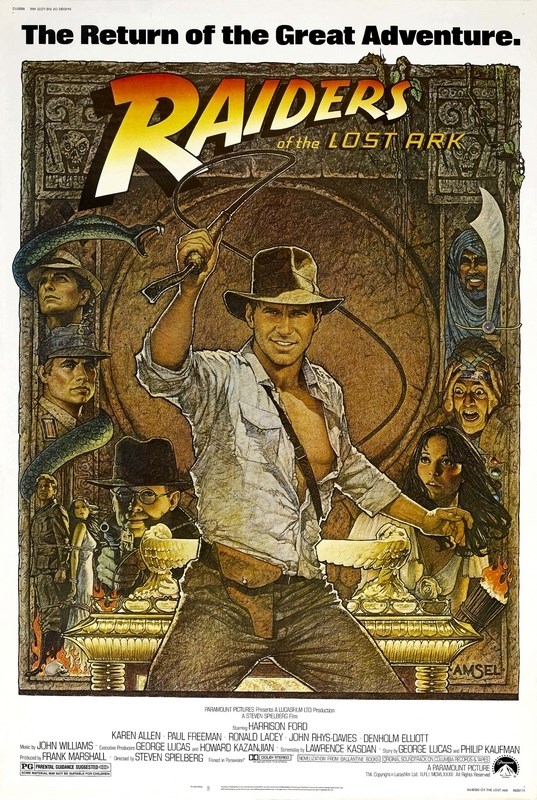 

Постер к фильму "Индиана Джонс: В поисках утраченного ковчега" (Raiders of the Lost Ark) A