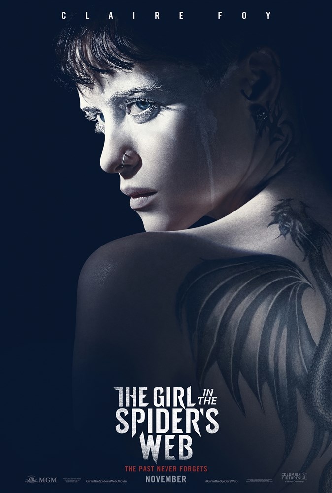 

Постер к фильму "Девушка, которая застряла в паутине" (The Girl in the Spiders Web) 50x70