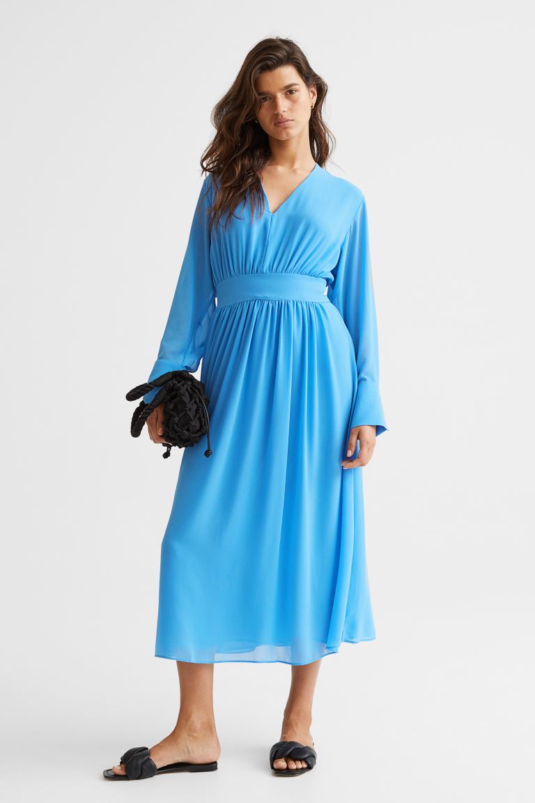 

Платье женское H&M 1078005001 синее S (доставка из-за рубежа), Синий, 1078005001