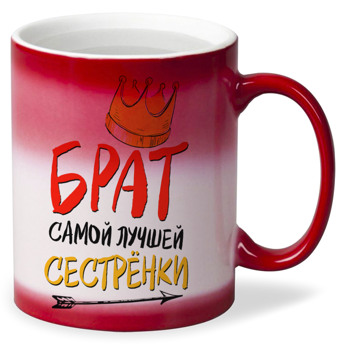 

Кружка CoolPodarok Прикол Семья Брат самой лучшей сестренки есть пара