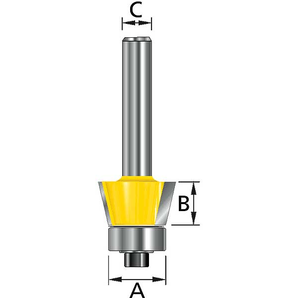 Наклонная фреза Makita D-10590 R7 14.5х9.5х8х32х2Т