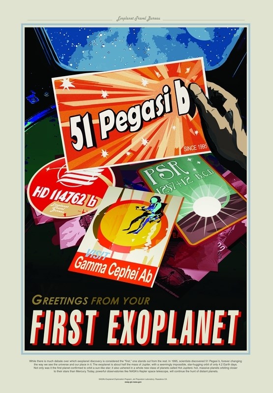 

Постер НАСА Космические путешествия 51 Пегаси Б (NASA Space Travel Posters, 51 pegasi b) A