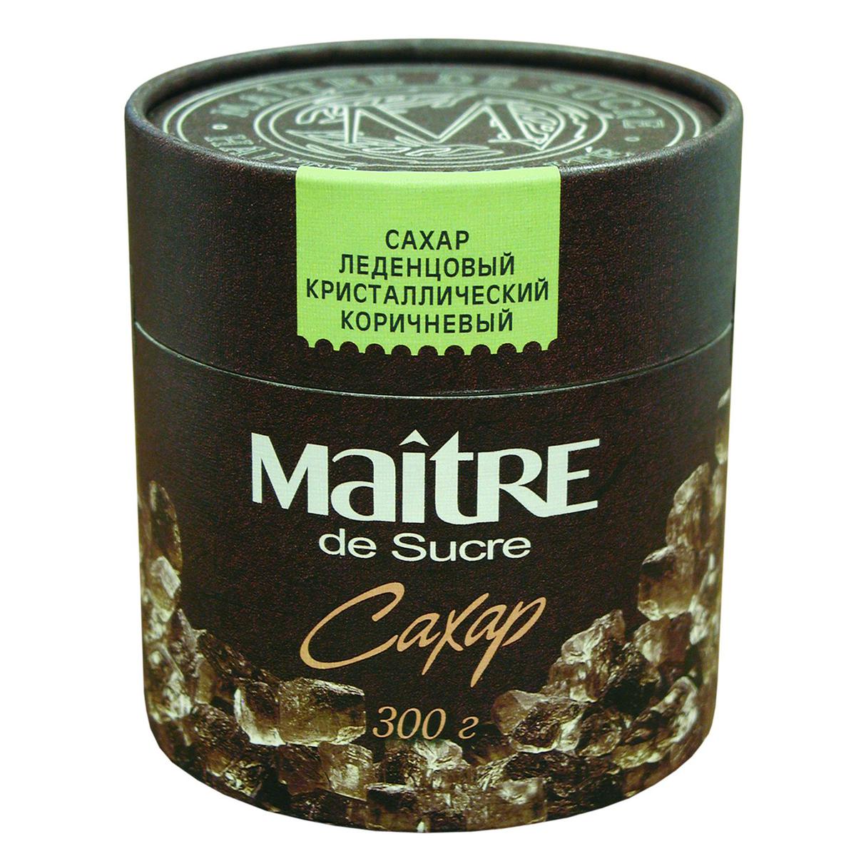 Сахар Maitre de Sucre коричневый леденцовый 300 г