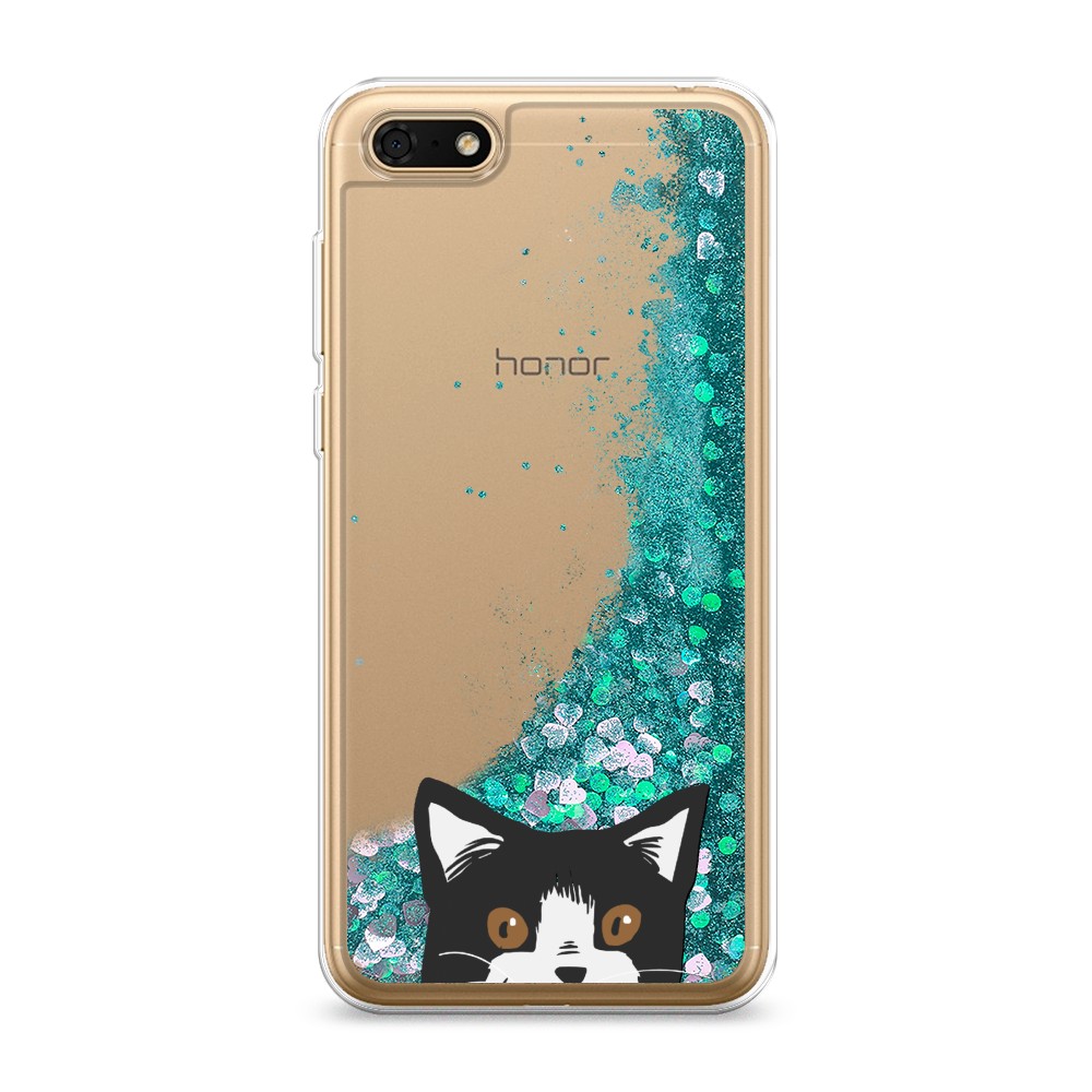 

Чехол Awog на Huawei Y5 2018 "Подглядывающий кот", Разноцветный, 65995-1
