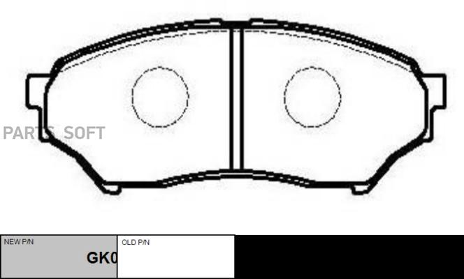 

Колодки Тормозные Mitsubishi Pajero Iii Long Wagon 00>06 3.5/2.5td Передние CTR GK0603
