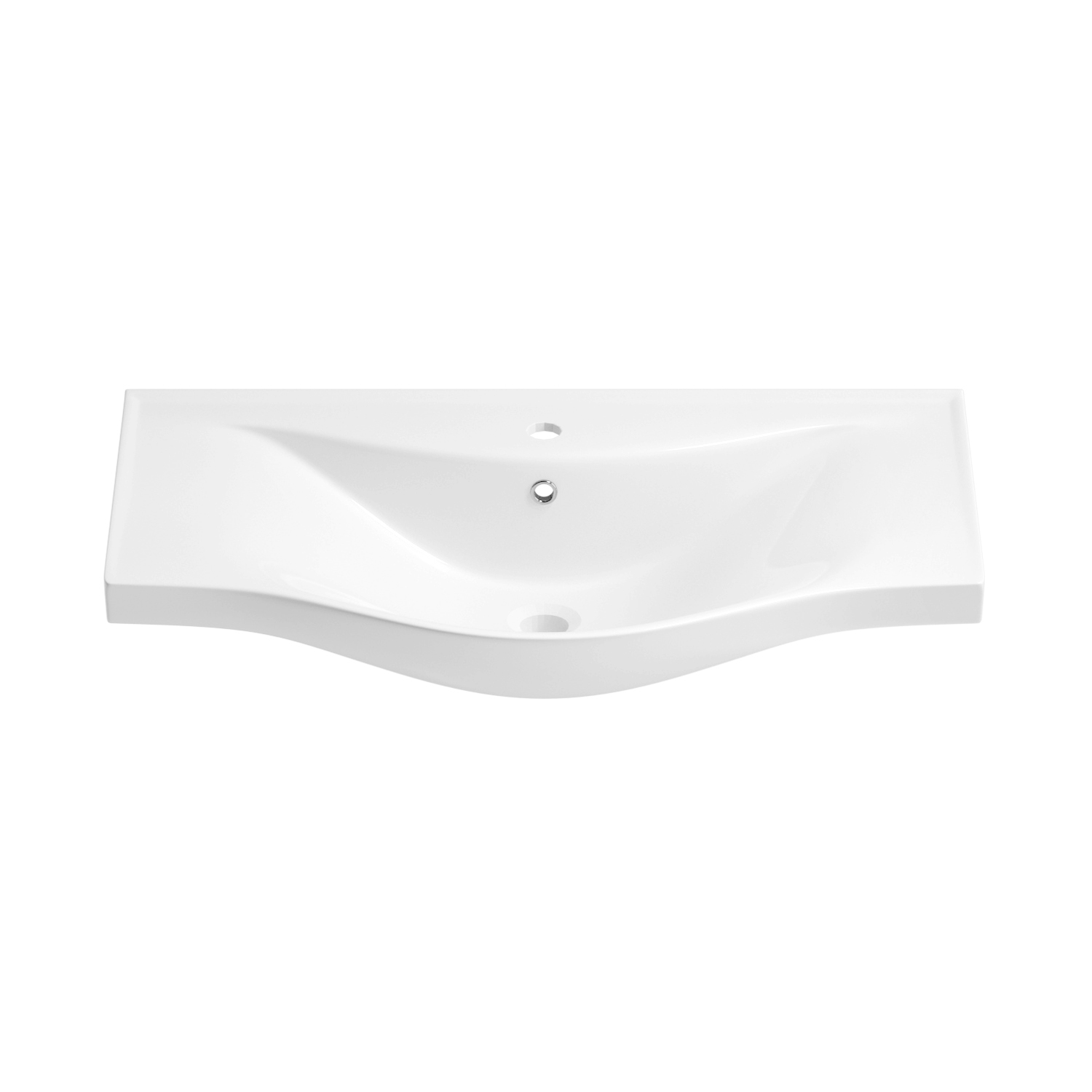 Подвесная раковина Wellsee Bisou 151206000, ширина 75 см, глянцевый белый душевая система ростовская мануфактура сантехники