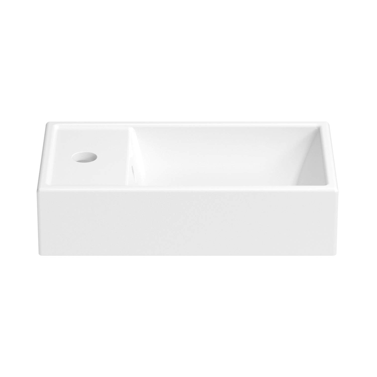 

Маленькая раковина для ванной комнаты Wellsee WC Area 151802000 накладная , 40 см, белый, WC AREA_complects_хром
