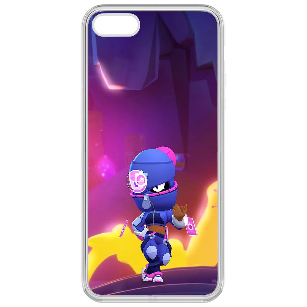 

Чехол-накладка Krutoff Clear Case Brawl Stars-Ниндзя Тара для iPhone 5, Прозрачный