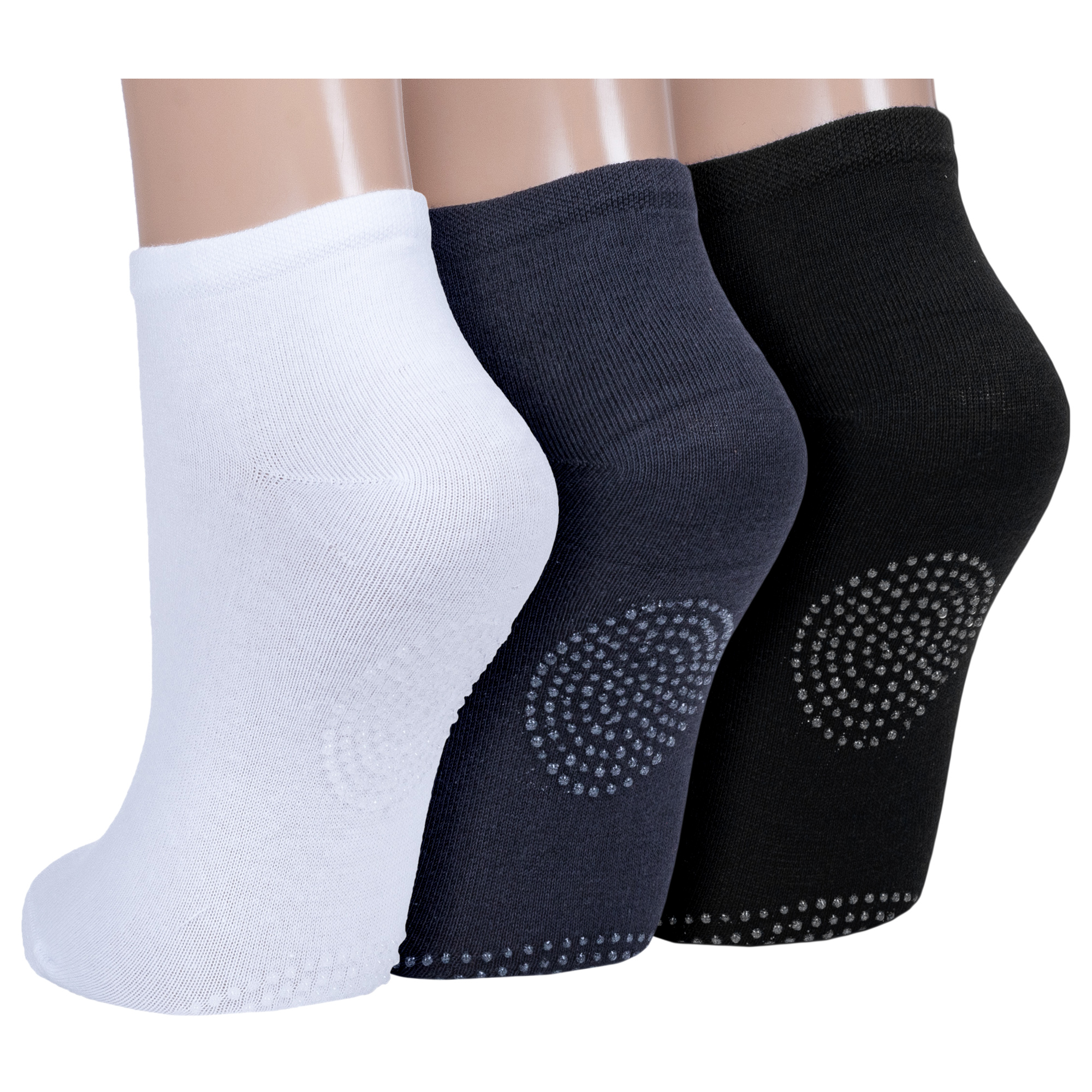 

Комплект носков женских Rusocks 3-ЖТ3-13553 разноцветных 23-25, Белый;серый;черный, 3-ЖТ3-13553