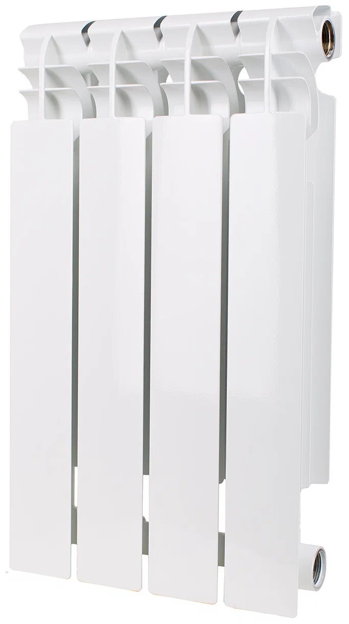 Алюминиевый радиатор Oasis Eco 4 секции белый (ALR50080-4) фитинг переборочный для гидравлических шлангов kit ob белый r9w