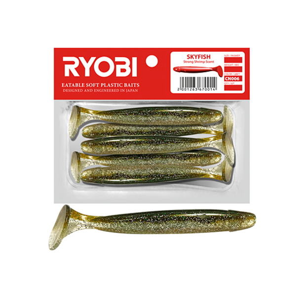 

Мягкая силиконовая приманка риппер Ryobi SKYFISH (71mm), CN006 (swamp bird), 5 шт., Коричневый;бежевый, Skyfish