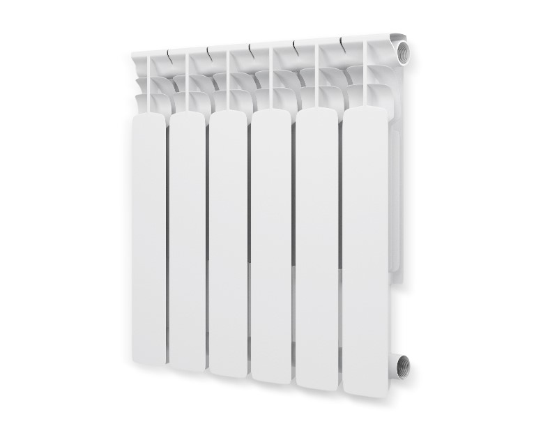 Алюминиевый радиатор Oasis Eco 6 секций белый (ALR50080-6)
