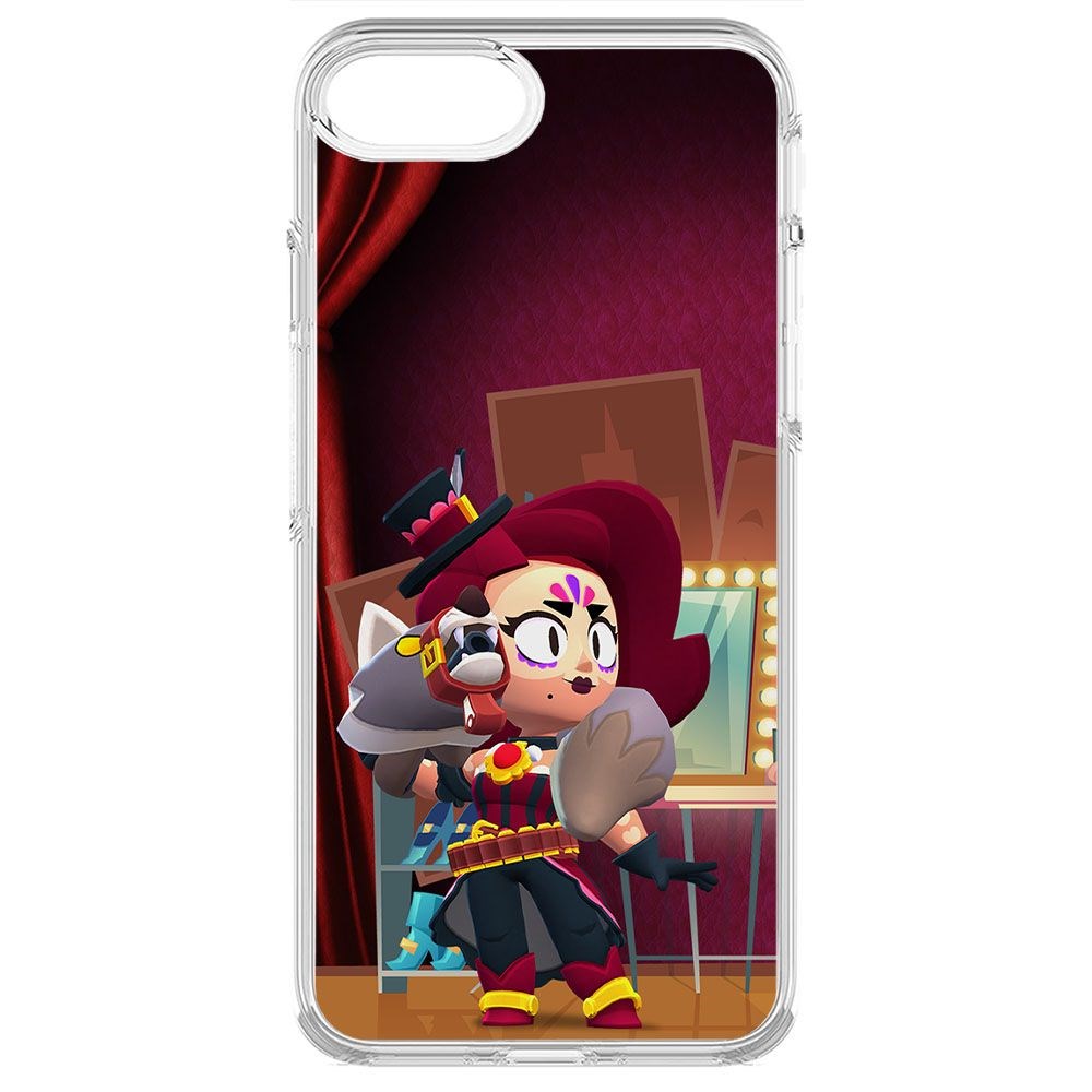 

Чехол-накладка Krutoff Clear Case Brawl Stars-Лихая Лола для iPhone 7