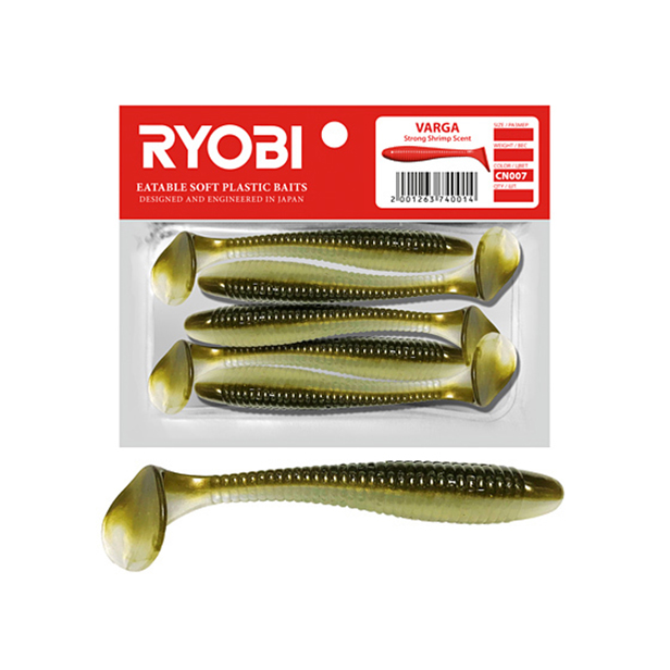 

Мягкая силикон. приманка риппер Ryobi VARGA (75mm), CN007 (spring lamprey), 5 шт., Коричневый;бежевый, Varga