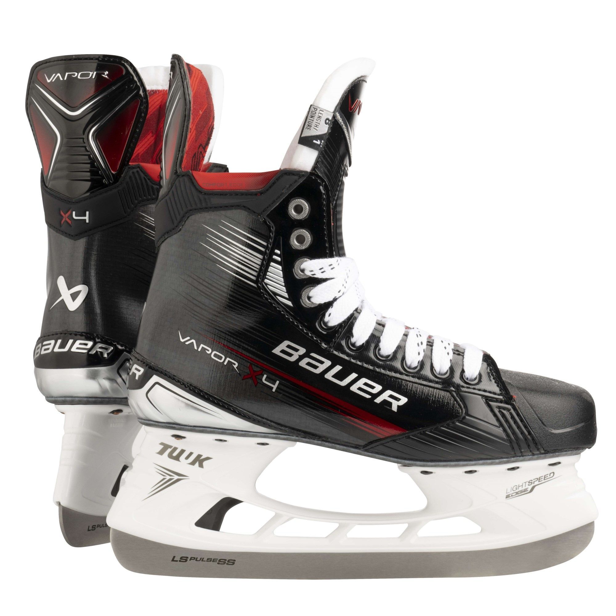 

Коньки хоккейные BAUER S23 VAPOR X4 SR FIT2 9.5 размер 43, Черный, S23 VAPOR X4 SR