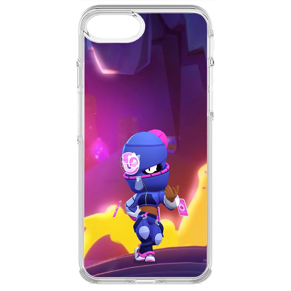 

Чехол-накладка Krutoff Clear Case Brawl Stars-Ниндзя Тара для iPhone SE 2020