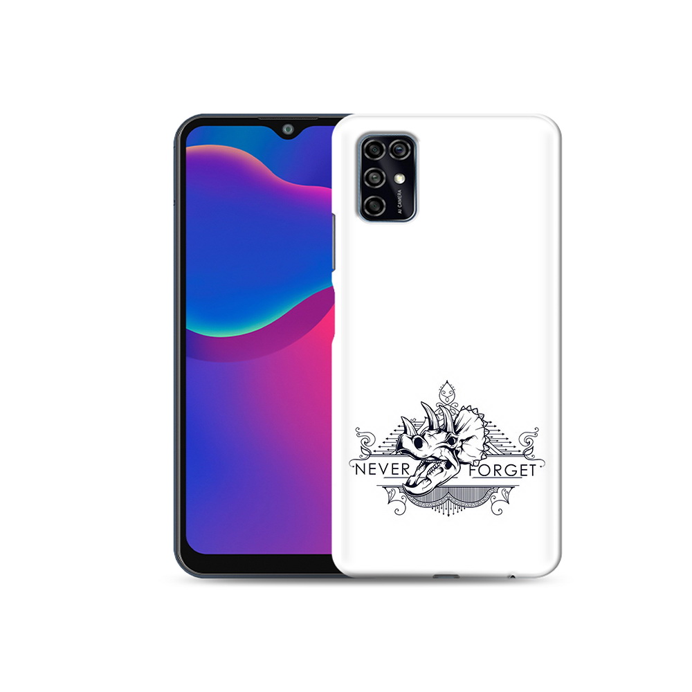 

Чехол MyPads Tocco для ZTE Blade V2020 Smart логотип носорога никогда не забуду, Прозрачный, Tocco