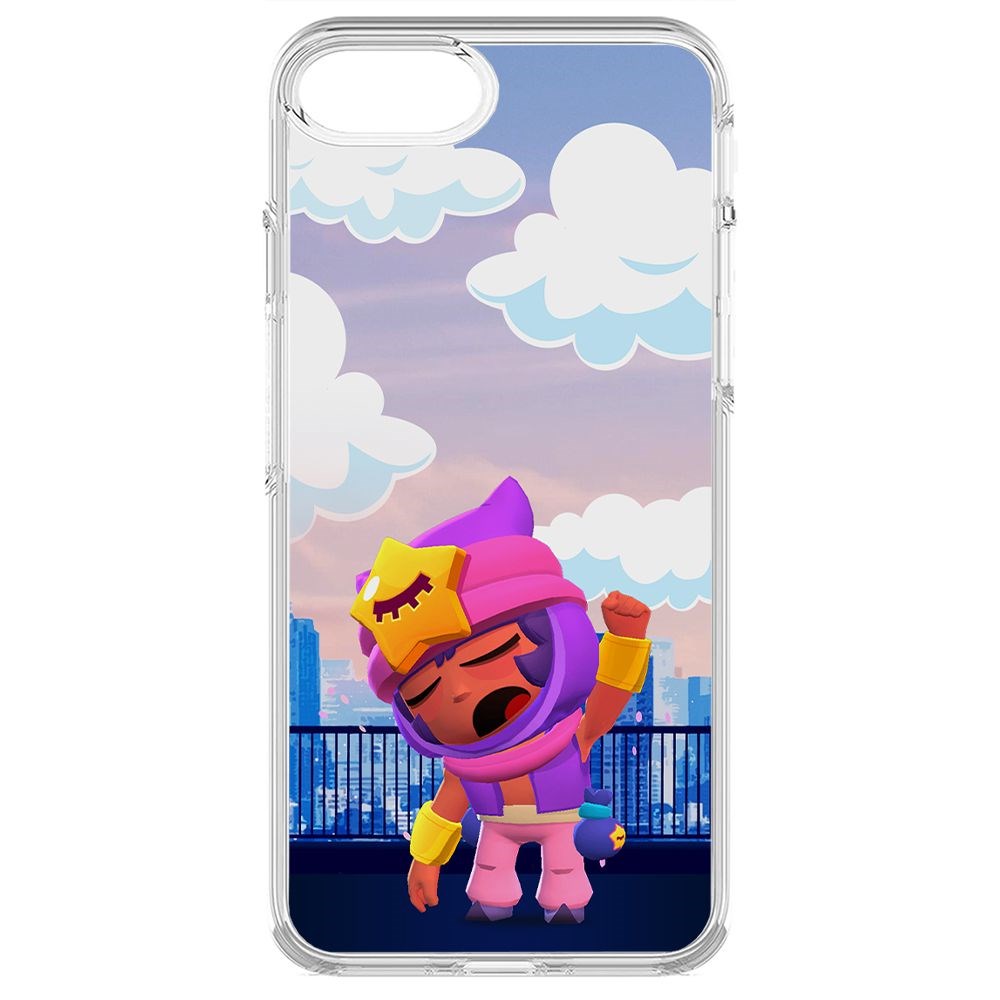 

Чехол-накладка Krutoff Clear Case Brawl Stars-Сэнди для iPhone SE 2020