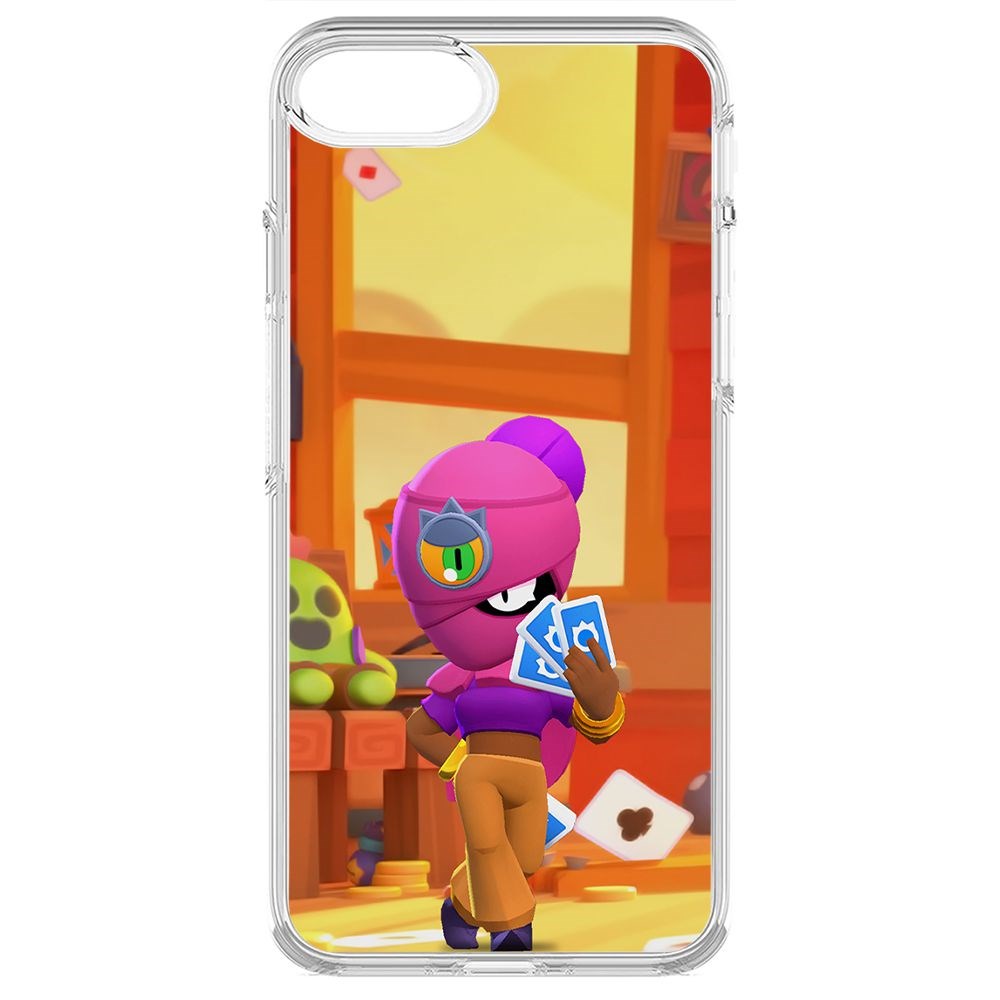 

Чехол-накладка Krutoff Clear Case Brawl Stars-Тара для iPhone SE 2020