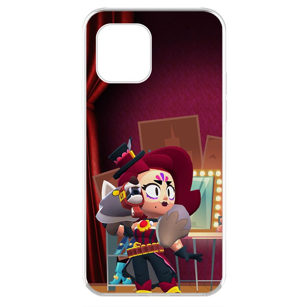 

Чехол-накладка Krutoff Clear Case Brawl Stars-Лихая Лола для iPhone 11 Pro, Прозрачный