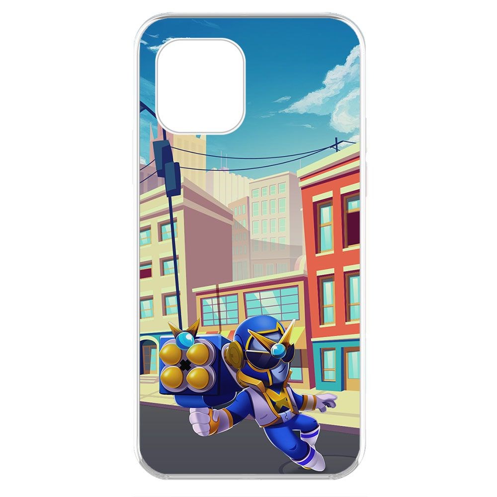 

Чехол-накладка Krutoff Clear Case Brawl Stars-Супер Рейнджер Брок для iPhone 11 Pro, Прозрачный